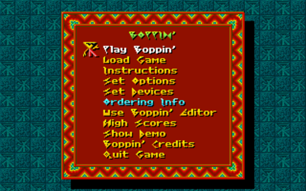Gameplay screen of Boppin' (3/8)