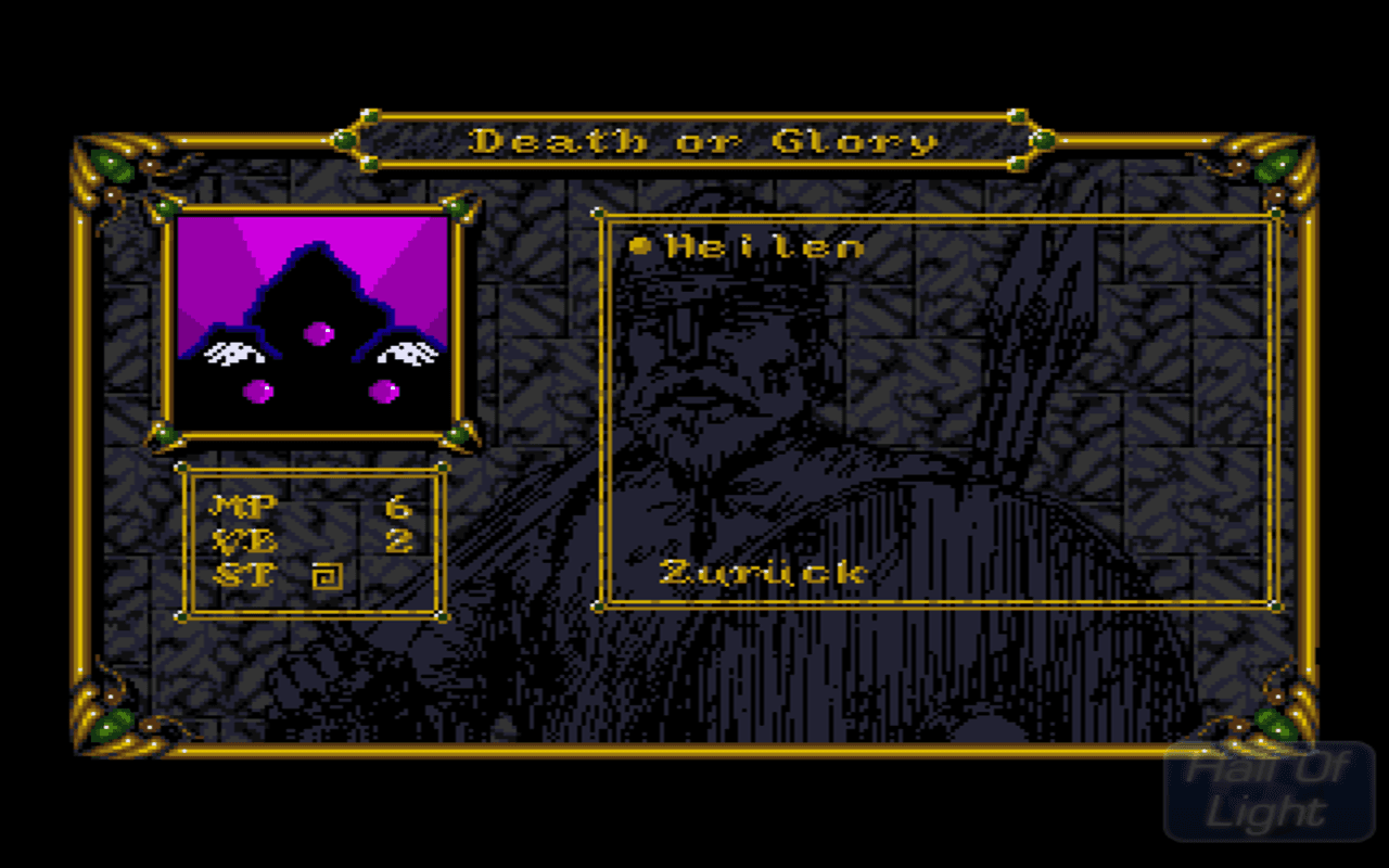 Gameplay screen of Death or Glory: Das Erbe von Morgan (8/8)