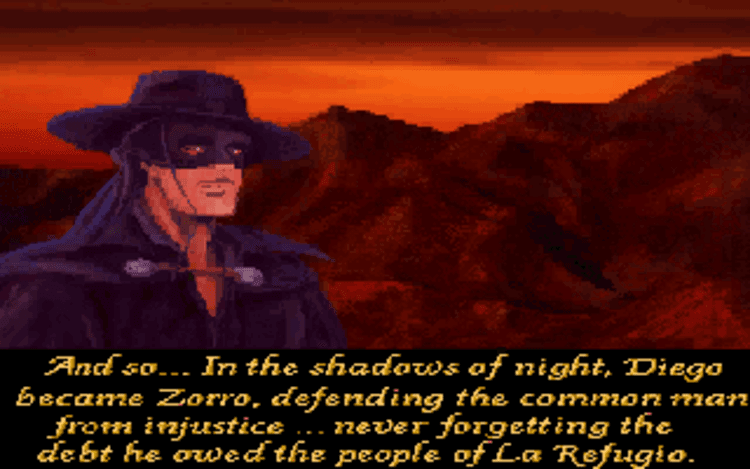 Gameplay screen of Zorro (3/8)