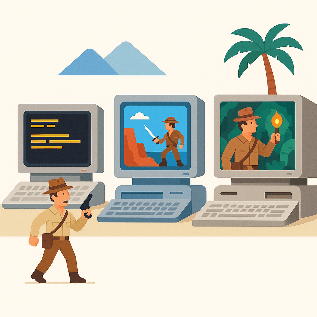 The Evolution of DOS Adventure Games: From Text to Graphics