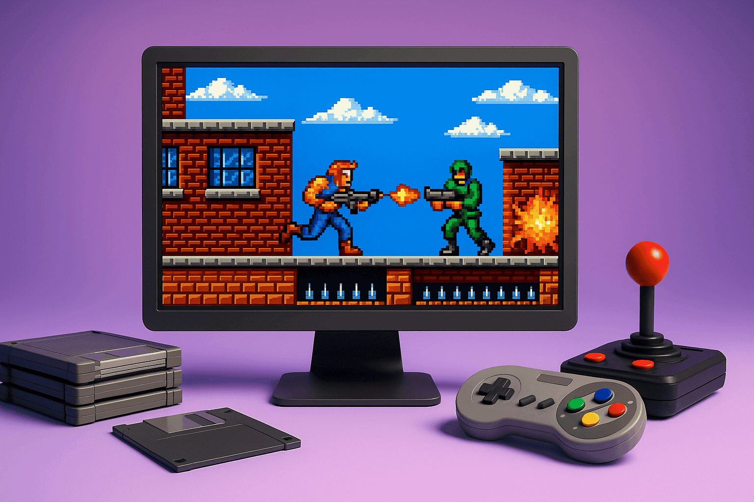 DOS game playing in modern browser environment