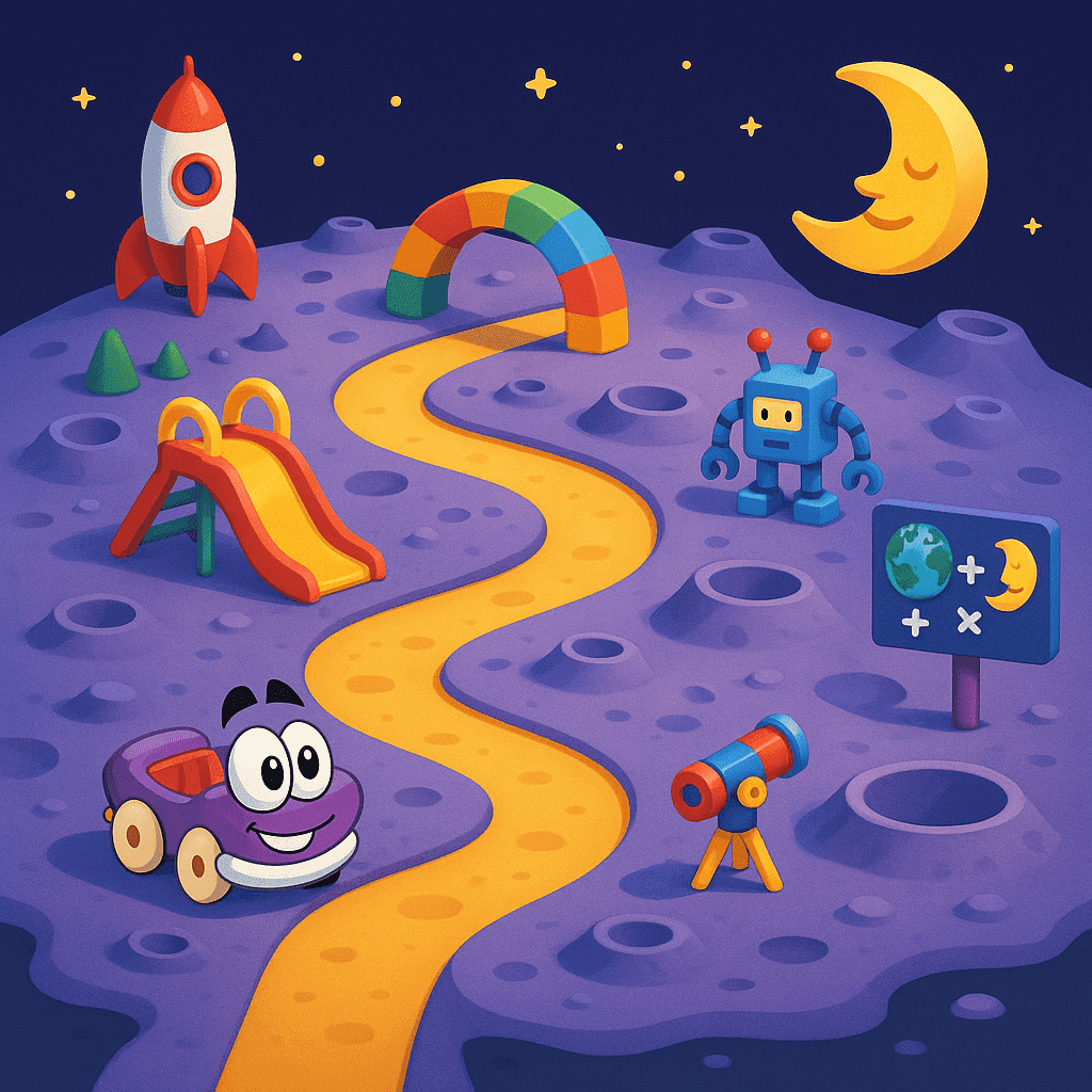 Viajes guiados: El arte del diseño de niveles en Putt-Putt va a la luna