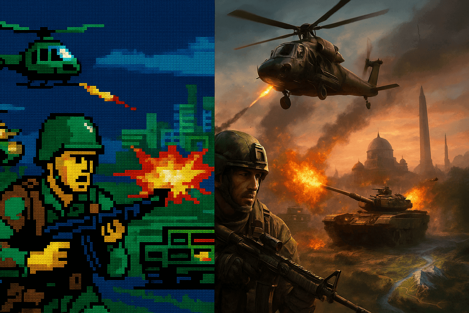 Evolución de los juegos DOS hacia los juegos modernos