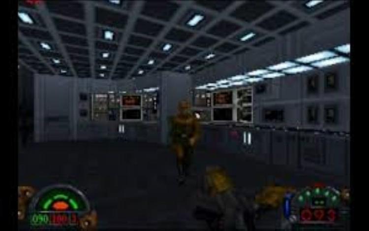 Gameplay screen of Star Wars: Dark Forces (7/8)