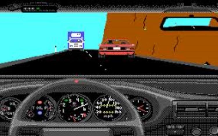 Gameplay screen of Test Drive (8/8)