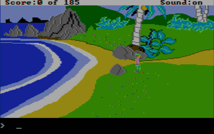 Gameplay screen of King's Quest II: Romancing the Throne (6/8)