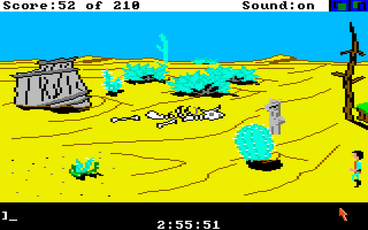 Gameplay screen of King's Quest III: To Heir is Human (4/8)