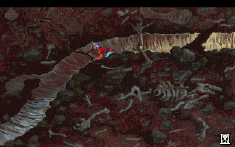 Gameplay screen of King's Quest V: Absence Makes the Heart Go Yonder! (2/8)