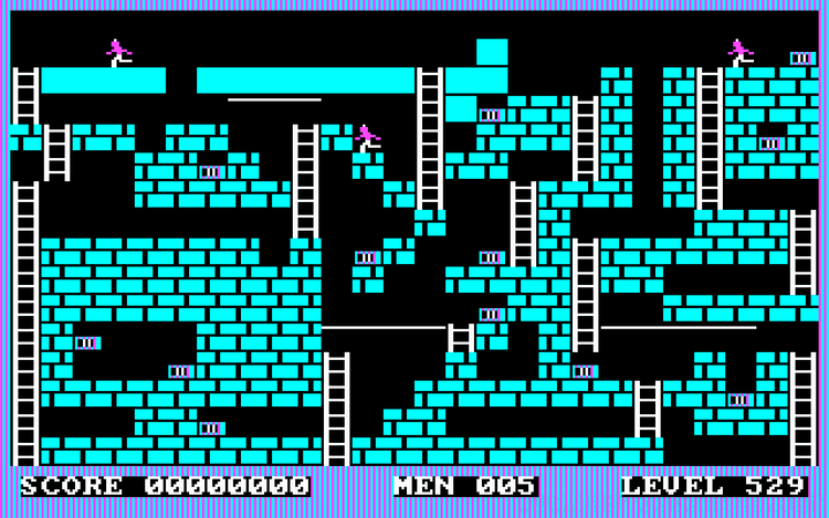 Gameplay screen of Lode Runner (1/8)