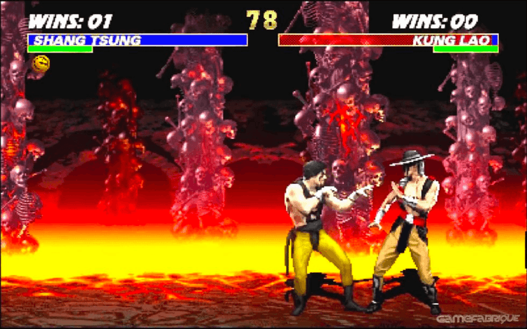 Gameplay screen of Mortal Kombat 3 (6/8)