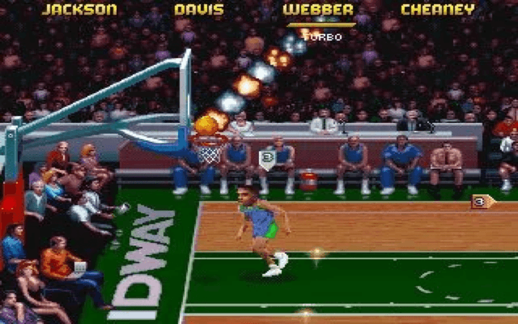 Gameplay screen of NBA Jam Tournament Edition (3/8)