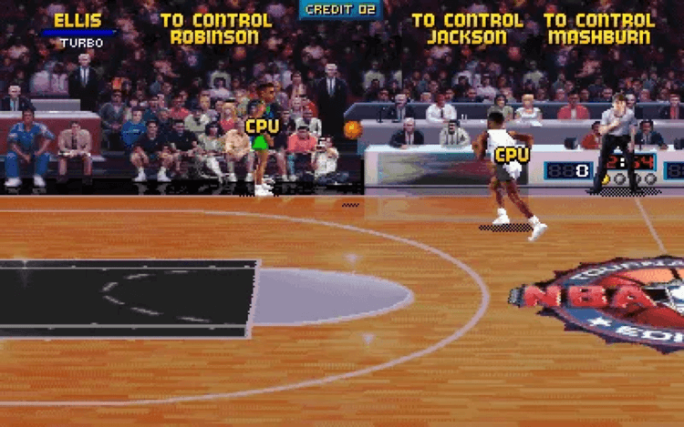 Gameplay screen of NBA Jam Tournament Edition (5/8)