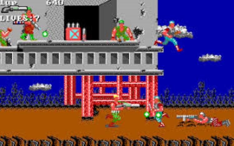 Gameplay screen of Super Contra (1/8)