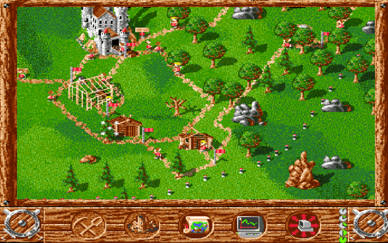 Gameplay screen of The Settlers (1/7)