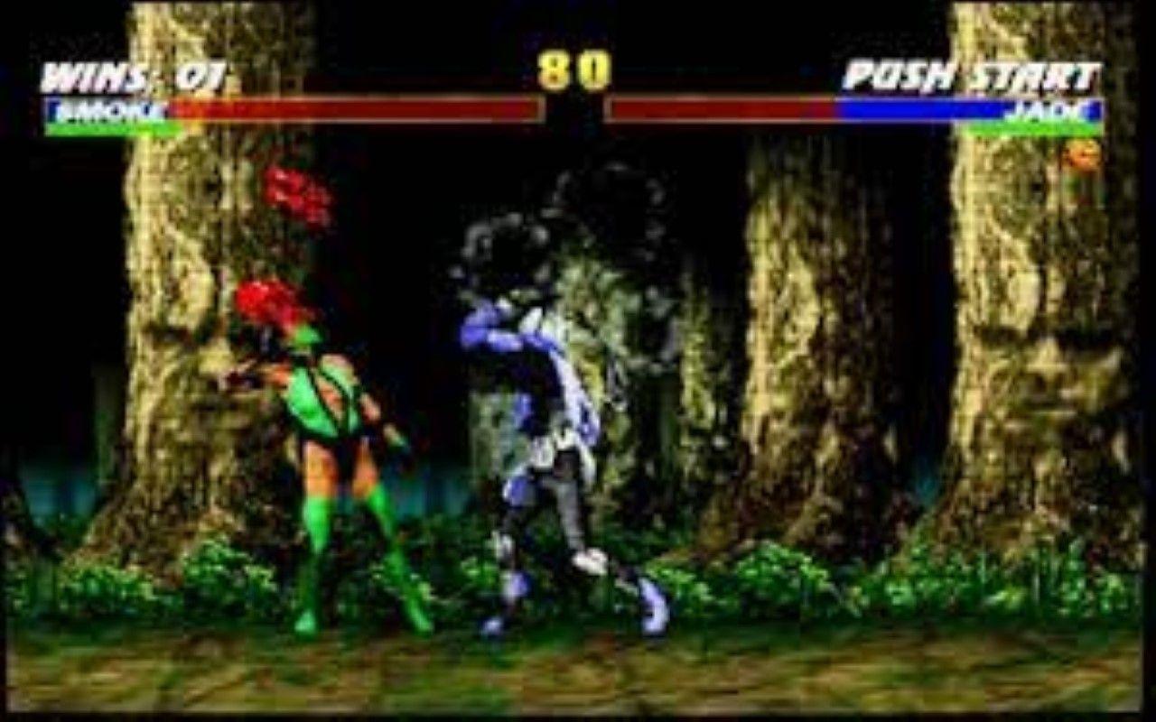Gameplay screen of Mortal Kombat Trilogy (3/4)
