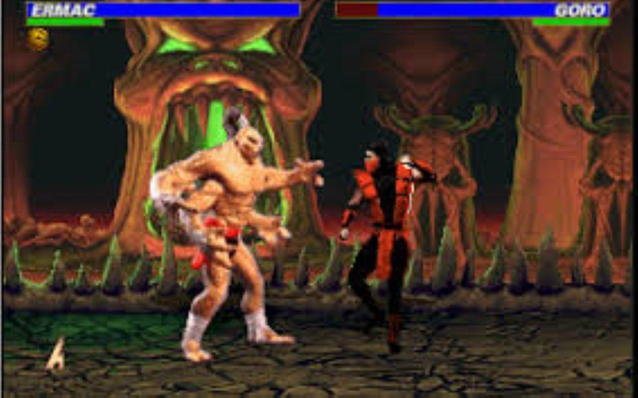 Gameplay screen of Mortal Kombat Trilogy (4/4)