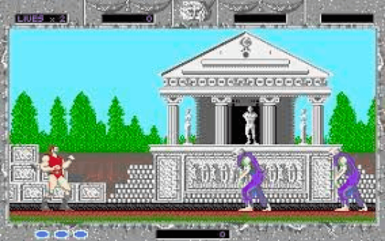 Gameplay screen of Altered Beast (7/8)