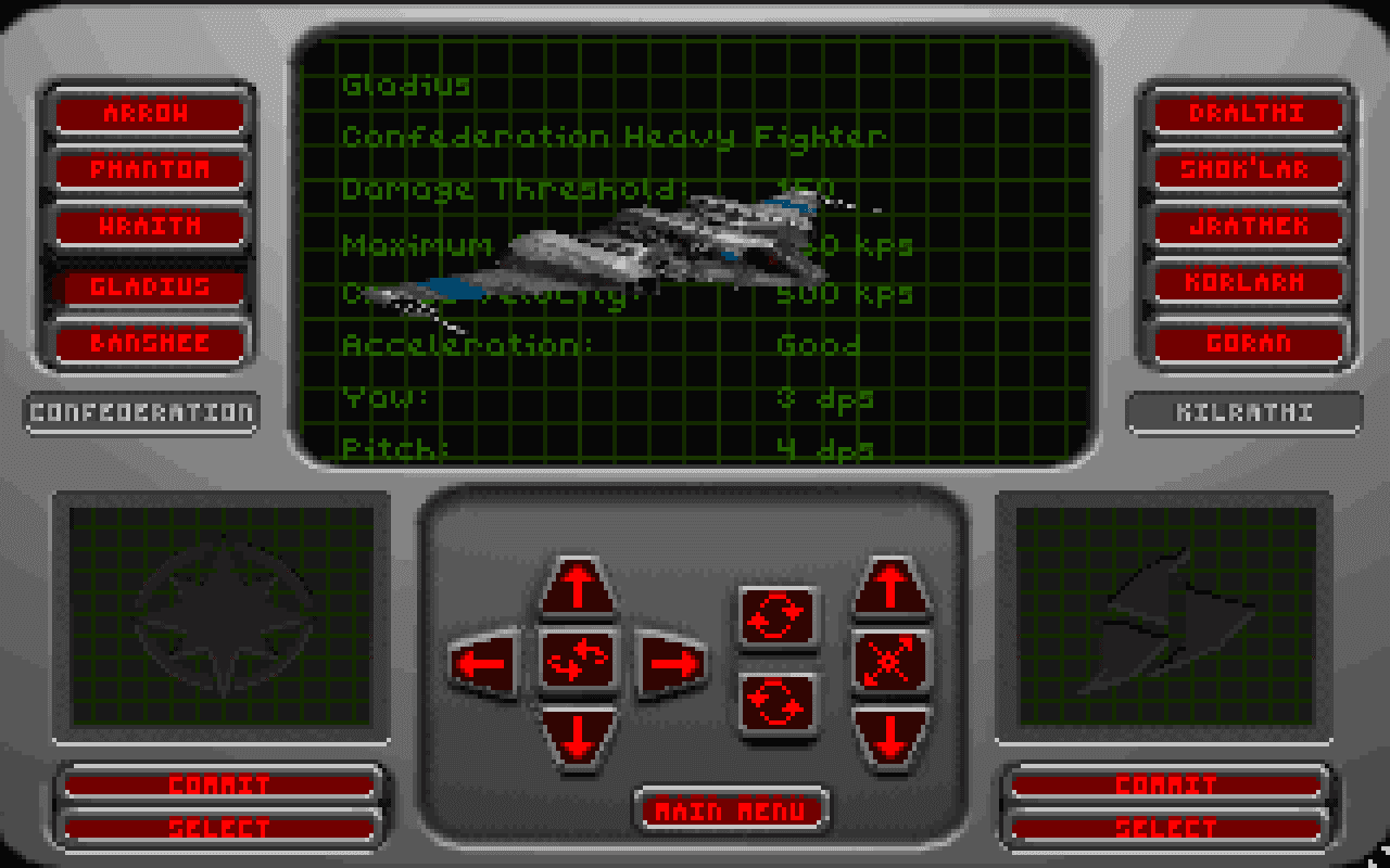 Gameplay screen of Wing Commander: Armada (1/4)