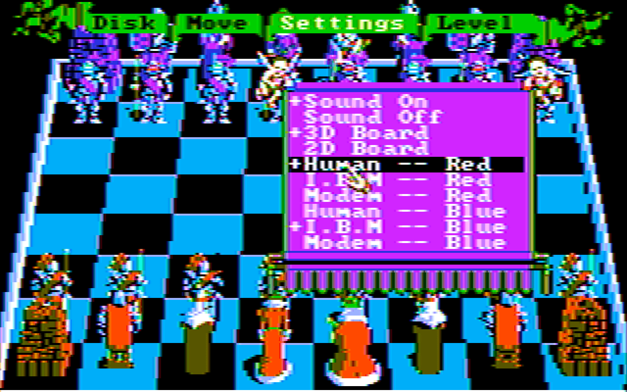 Gameplay screen of Battle Chess (6/8)