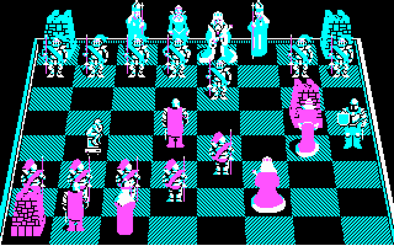 Gameplay screen of Battle Chess (1/8)
