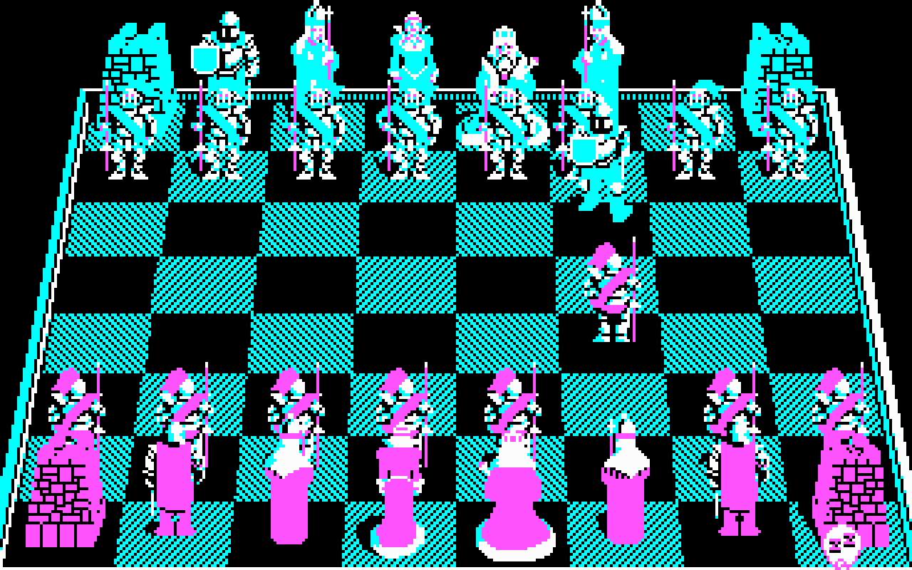 Gameplay screen of Battle Chess (4/8)
