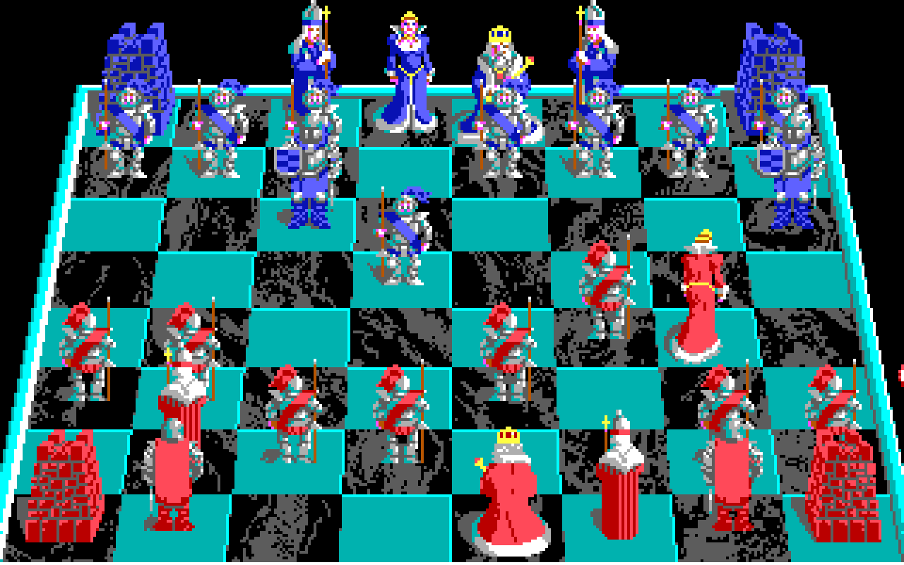 Gameplay screen of Battle Chess (7/8)