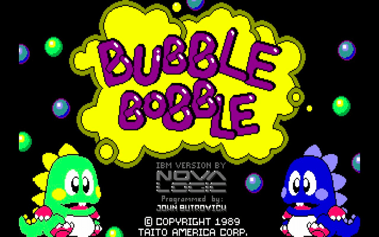 Gameplay screen of Bubble Bobble (5/8)
