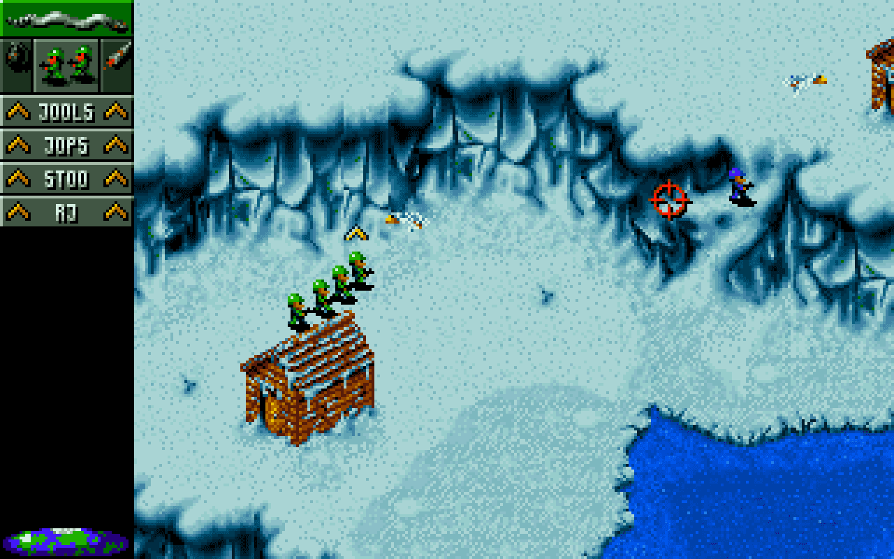 Gameplay screen of Cannon Fodder (3/8)