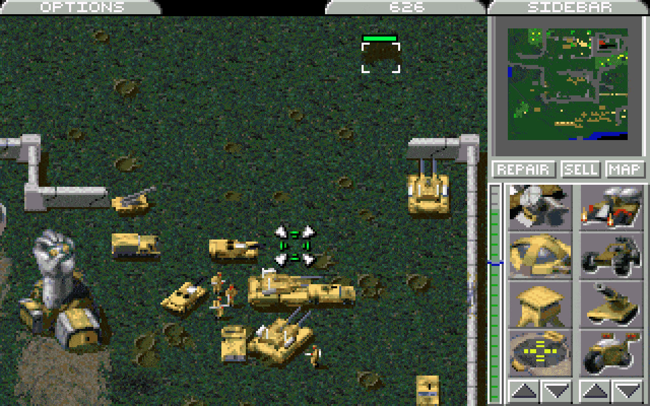 Gameplay screen of Command & Conquer (2/8)