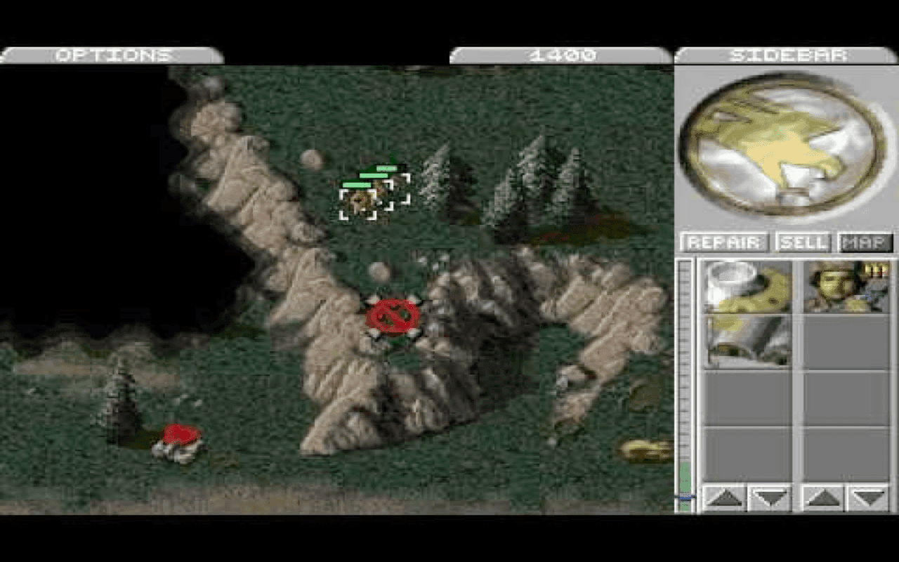 Gameplay screen of Command & Conquer (6/8)