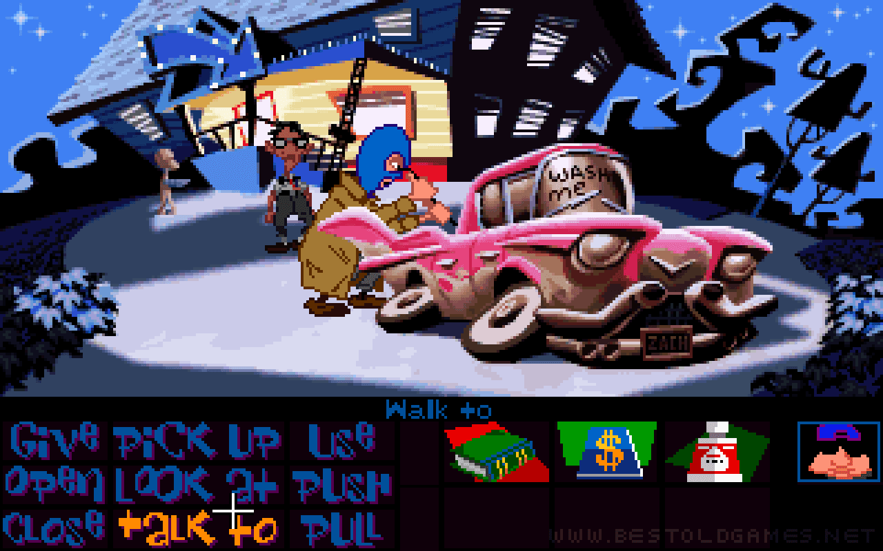 Gameplay screen of Maniac Mansion: Day of the Tentacle (2/8)