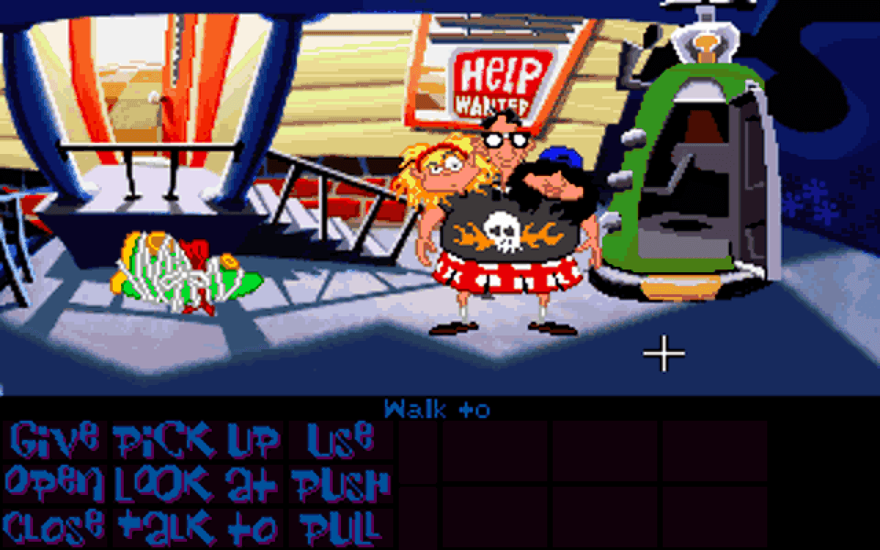 Gameplay screen of Maniac Mansion: Day of the Tentacle (6/8)
