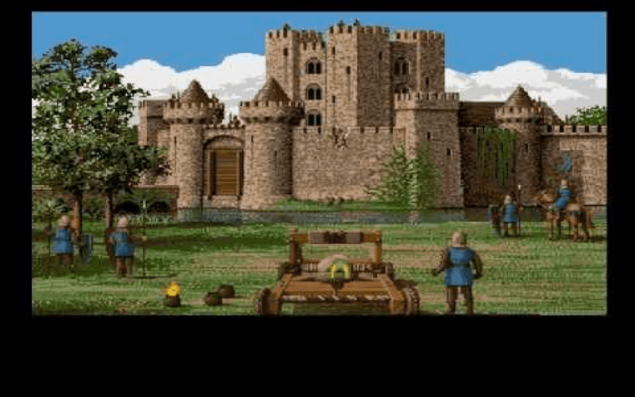 Gameplay screen of Defender of the Crown (3/8)