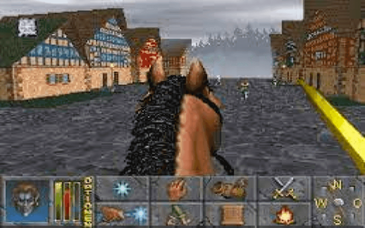 Gameplay screen of The Elder Scrolls - Daggerfall (6/8)