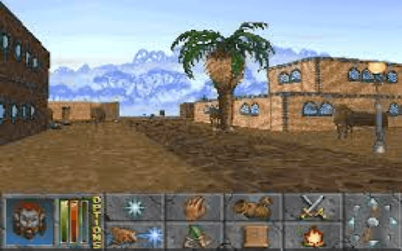 Gameplay screen of The Elder Scrolls - Daggerfall (8/8)