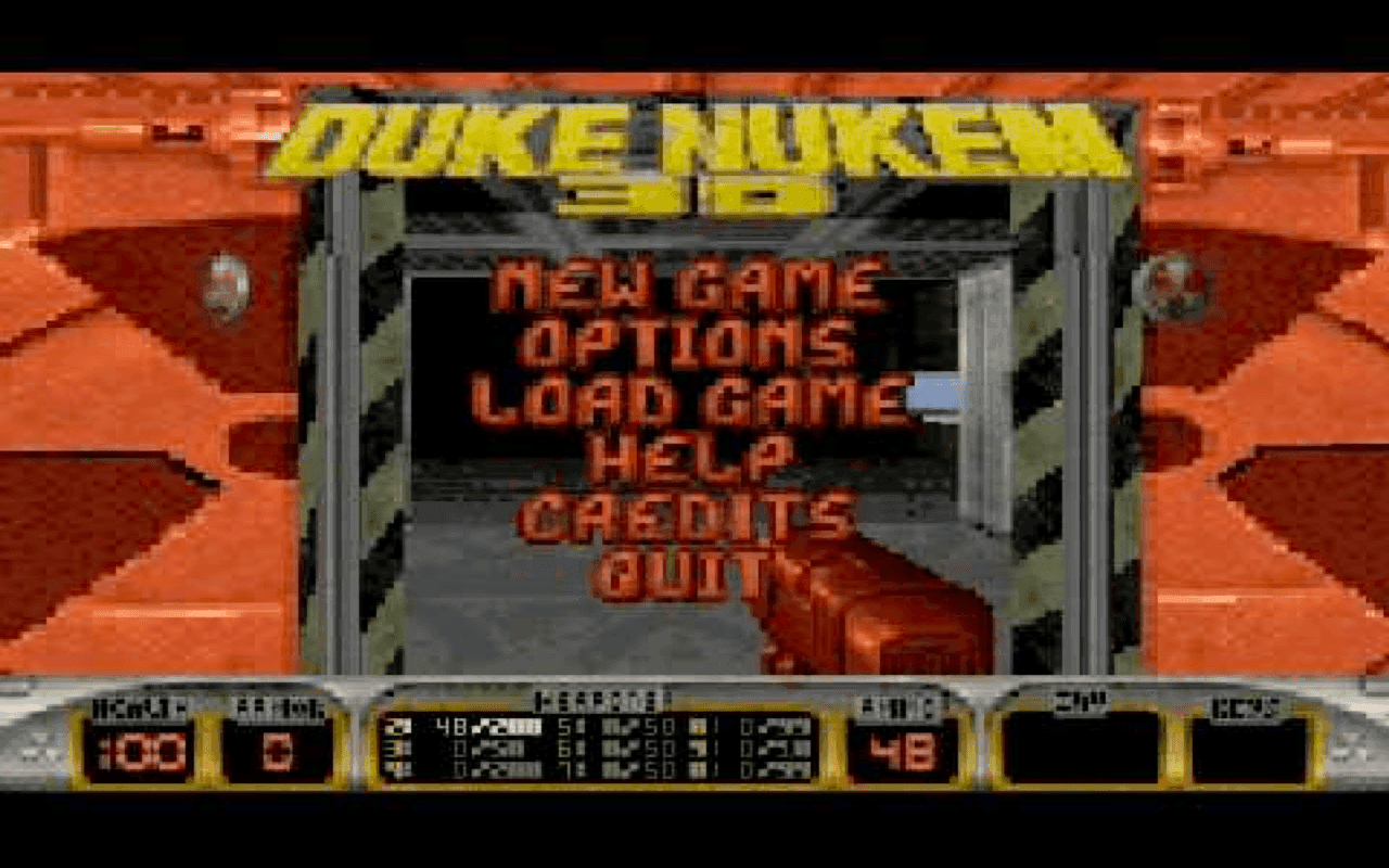 Gameplay screen of Duke Nukem 3D (5/8)