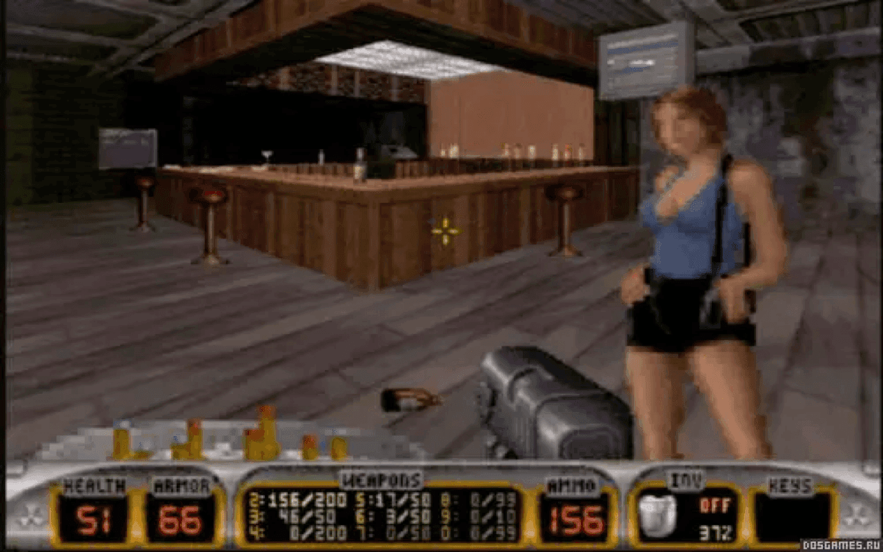 Gameplay screen of Duke Nukem 3D (4/8)