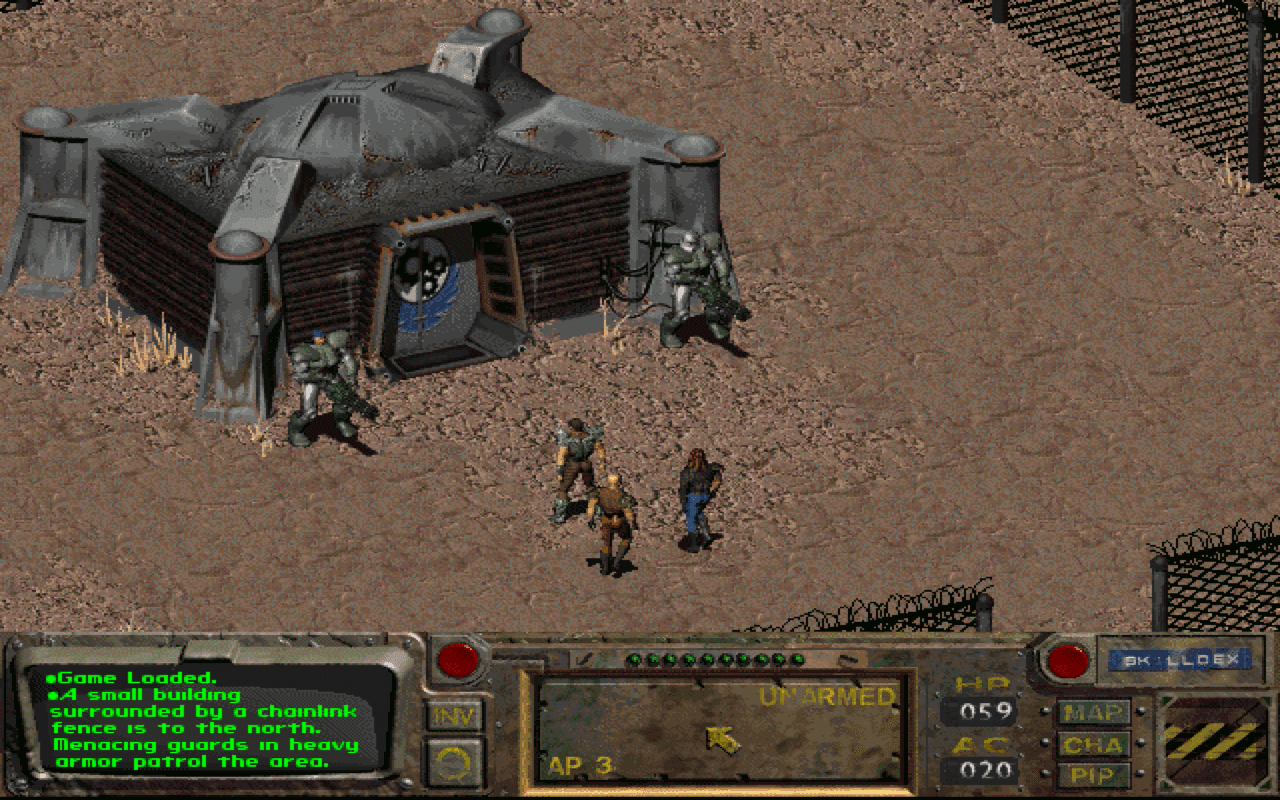 Gameplay screen of Fallout (8/8)