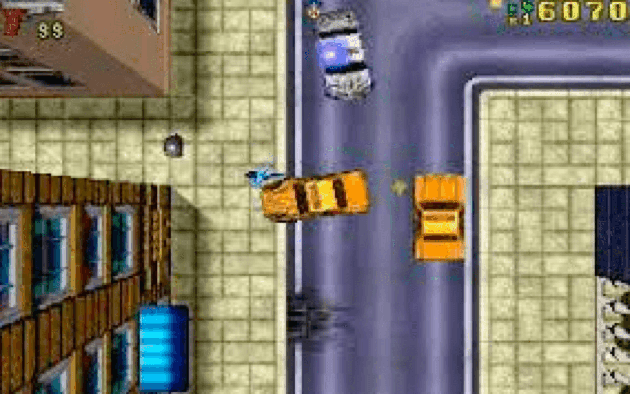 Gameplay screen of Grand Theft Auto (3/8)