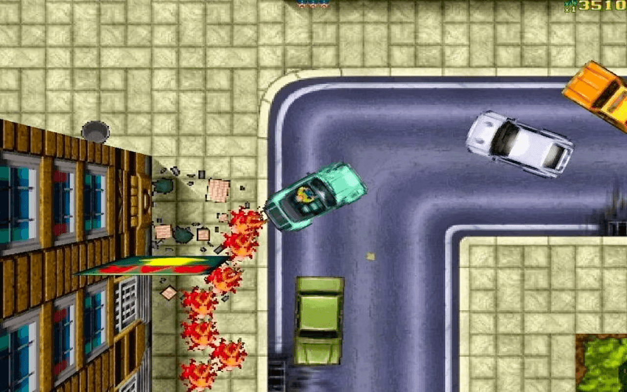 Gameplay screen of Grand Theft Auto (4/8)