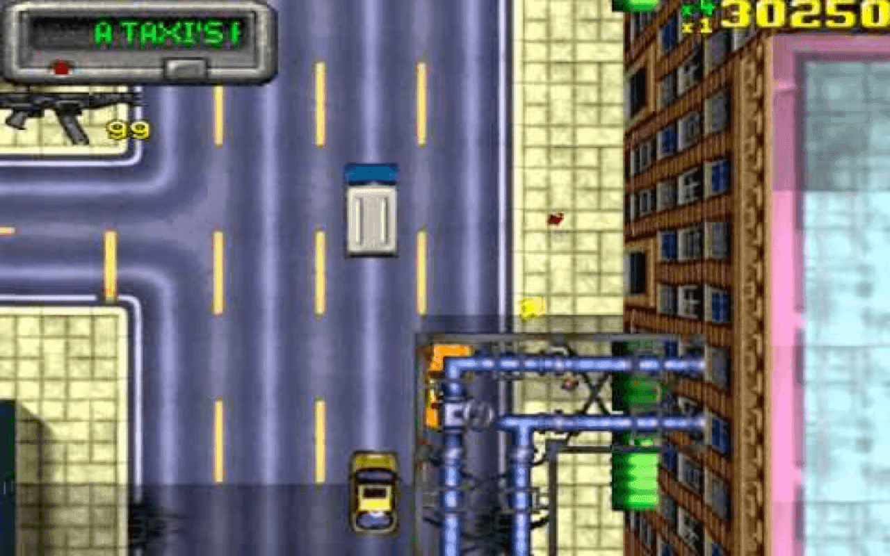 Gameplay screen of Grand Theft Auto (8/8)