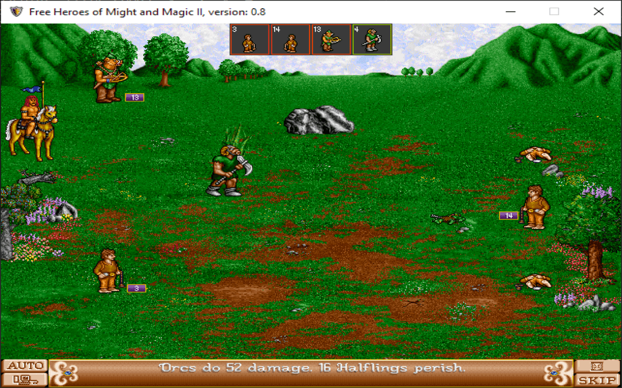 Gameplay screen of Heroes of Might and Magic II: The Succession Wars (4/8)