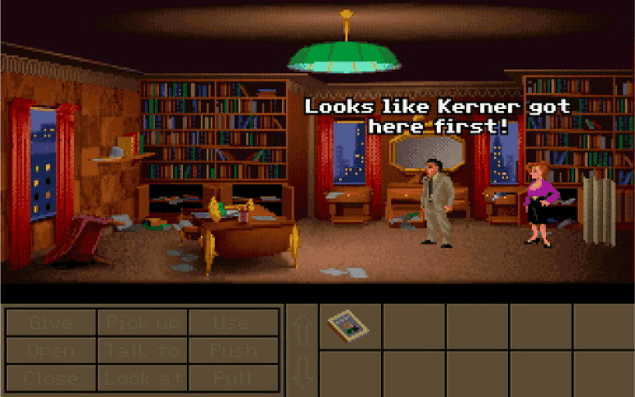 Gameplay screen of Indiana Jones and the Fate of Atlantis (3/8)