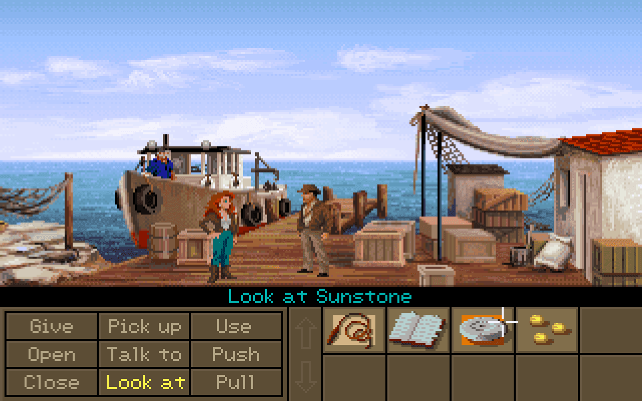 Gameplay screen of Indiana Jones and the Fate of Atlantis (4/8)