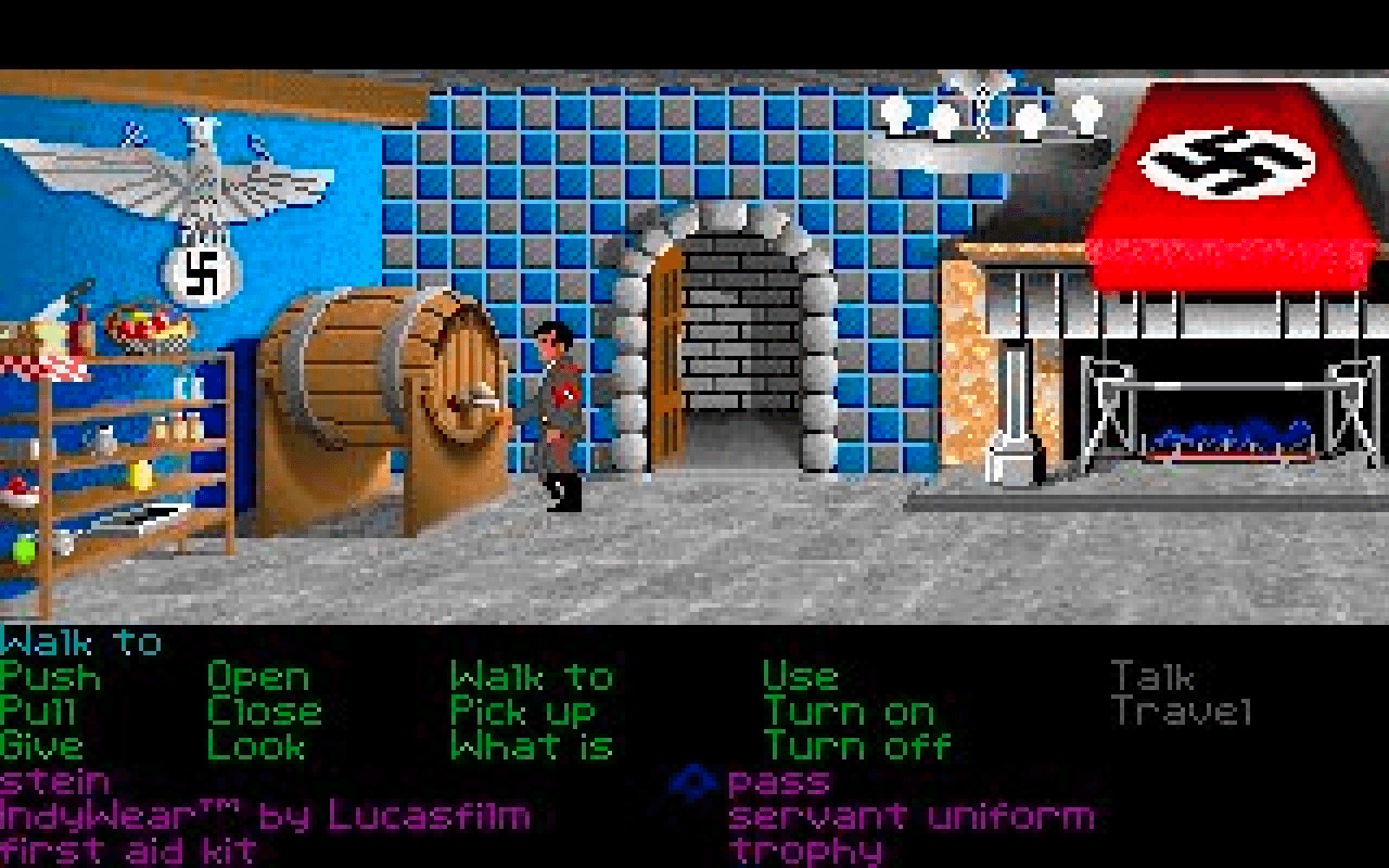 Gameplay screen of Indiana Jones and the Last Crusade: The Graphic Adventure (4/8)