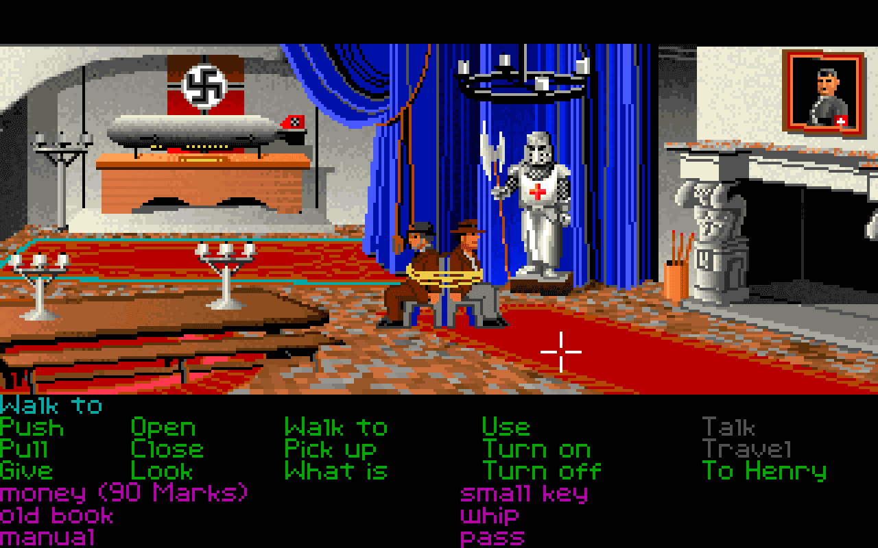Gameplay screen of Indiana Jones and the Last Crusade: The Graphic Adventure (3/8)