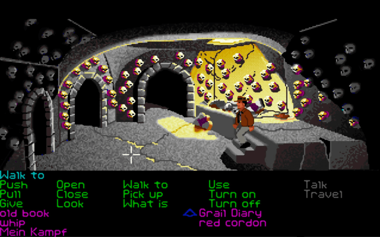 Gameplay screen of Indiana Jones and the Last Crusade: The Graphic Adventure (5/8)