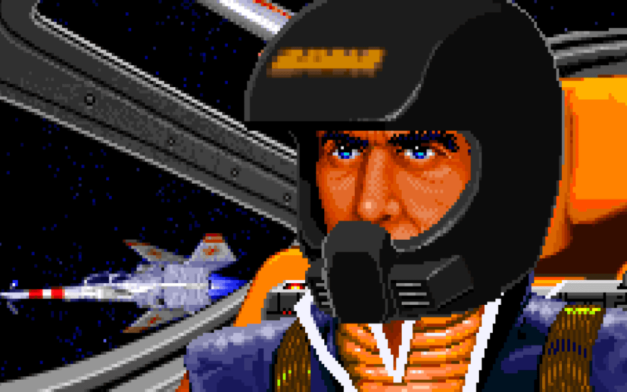 Gameplay screen of Wing Commander II: Vengeance of the Kilrathi (1/8)