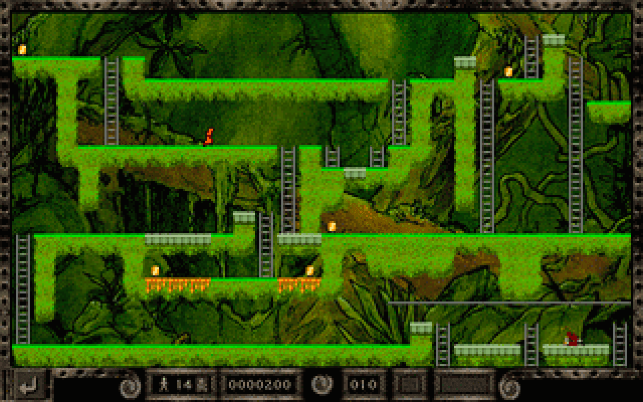 Gameplay screen of Lode Runner (4/8)