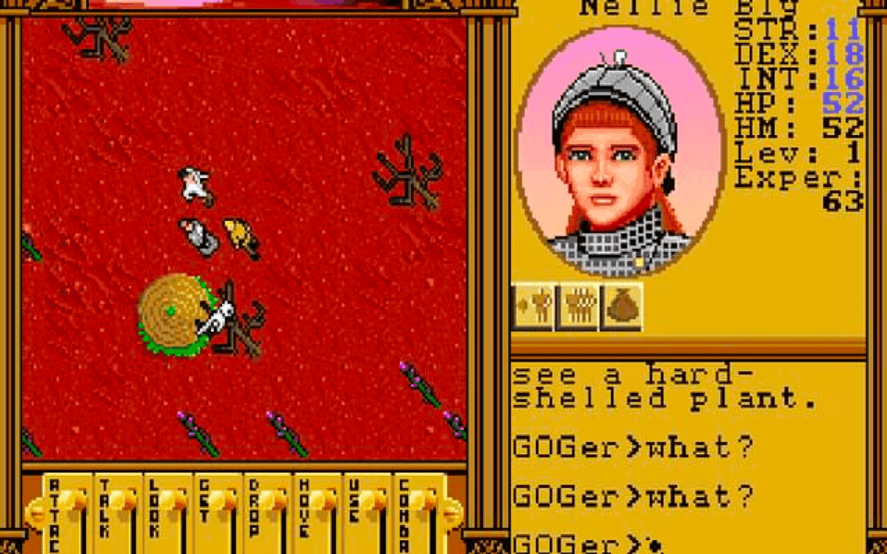 Gameplay screen of Ultima: Worlds of Adventure 2 - Martian Dreams (5/8)